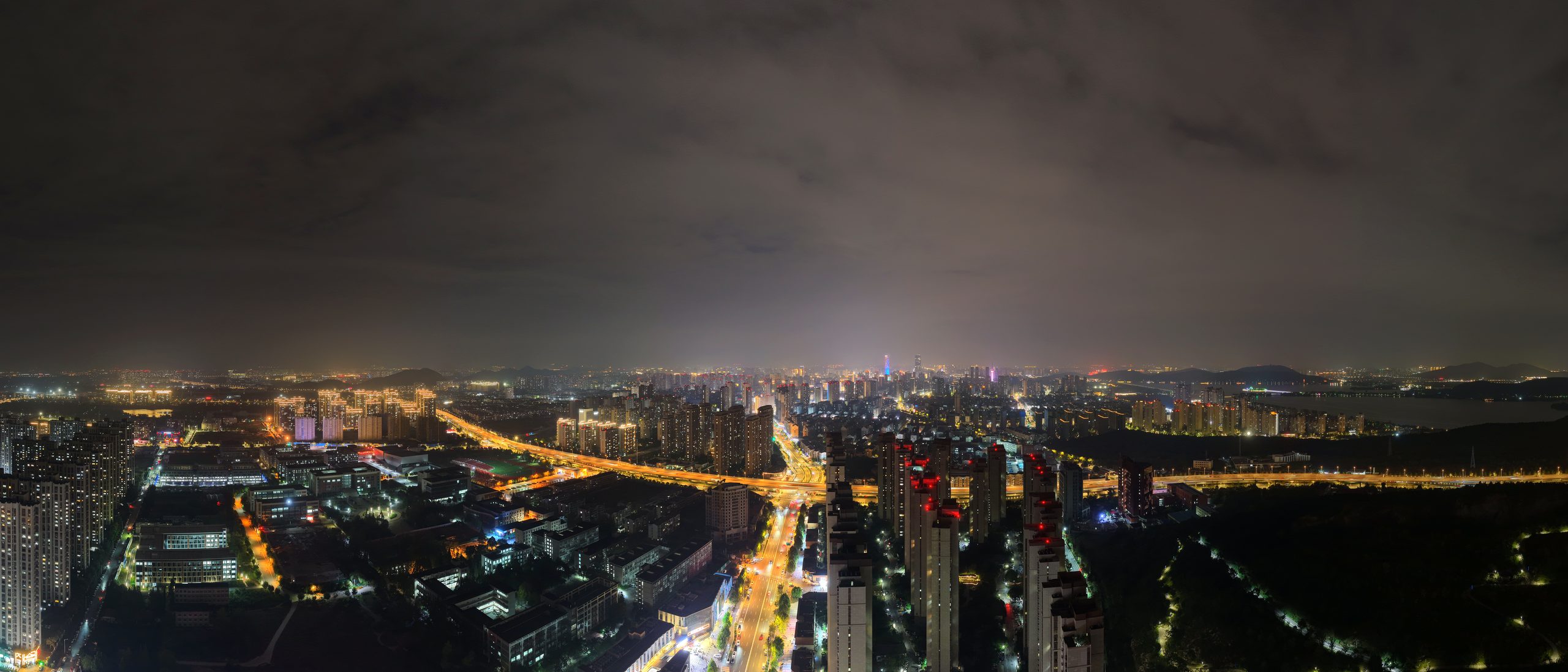 徐州航拍实录 · 2025 夜色路网